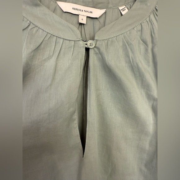 Rebecca Taylor long Sleeve Cotton belted Shirt Dress Size Large - Picture 6 of 15